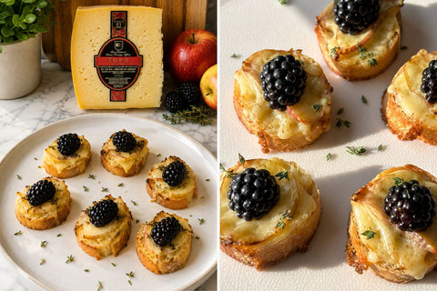 Easy Apple and Topo St. Jorge Cheese Crostini Recipe