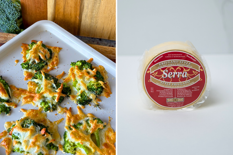 Cheesy Smashed Broccoli Recipe (Oven Roasted & Crispy)